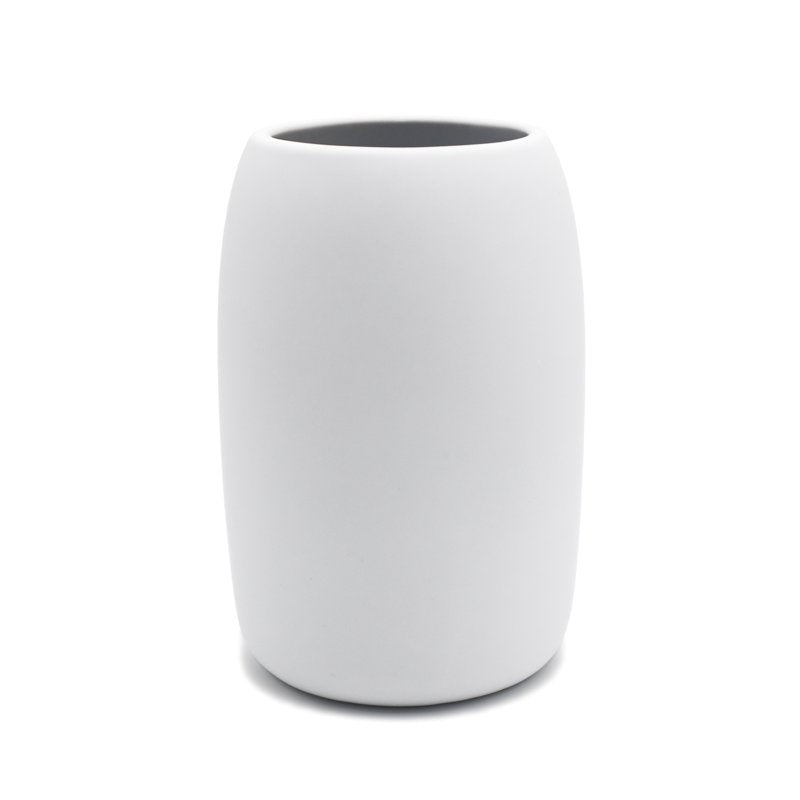 Mainstays Ceramic Stoneware Bath Accessory Set - White, 2 Pack