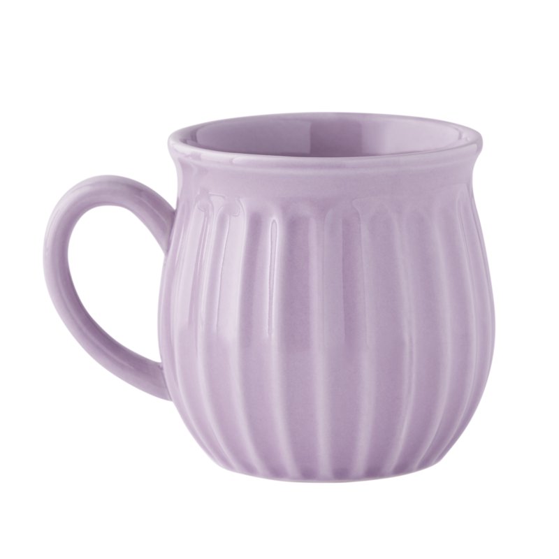 12-Ounce Stoneware Mugs Set of 4 - Purple