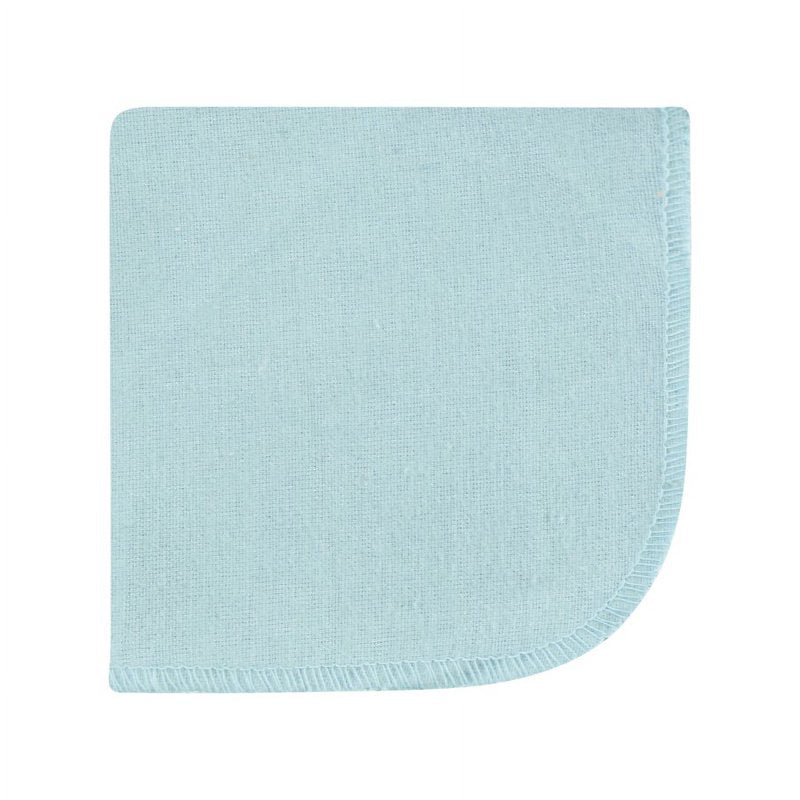 Baby Washcloths 10-Pack - Soft Cotton-Poly Flannel for Feeding & Bath
