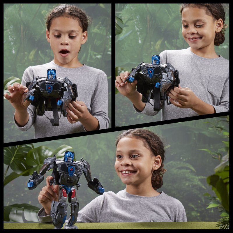 Transformers Rise of the Beasts Optimus Primal 2-in-1 Converting Mask Toy for Kids