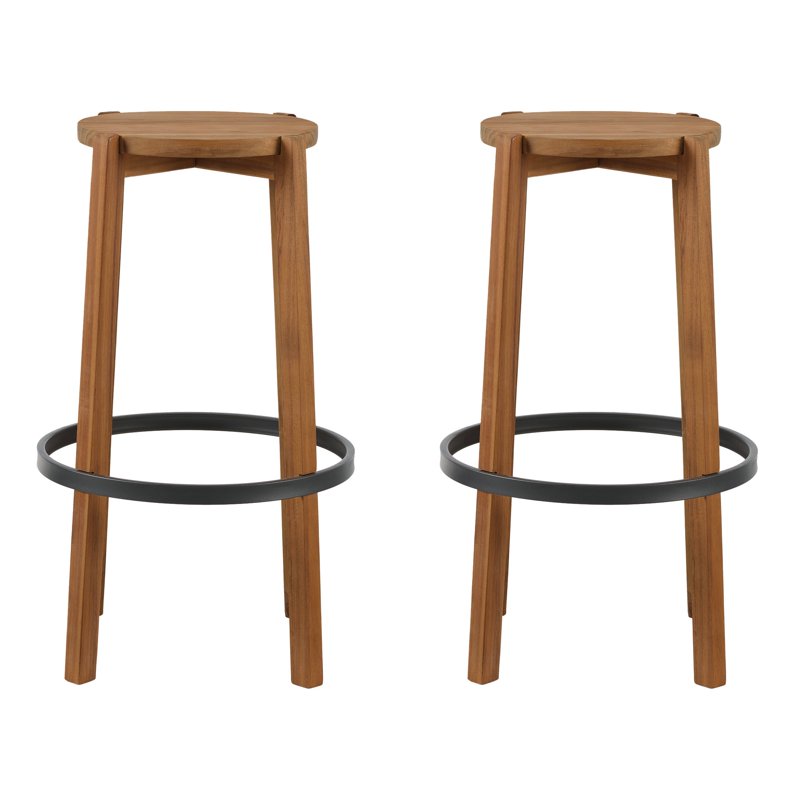 Backless Indoor Barstools Set of 2 - 29 in Height