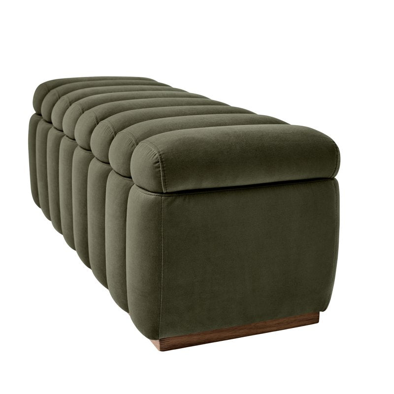 Channel Tufted Storage Bench - Elegant Upholstered Design