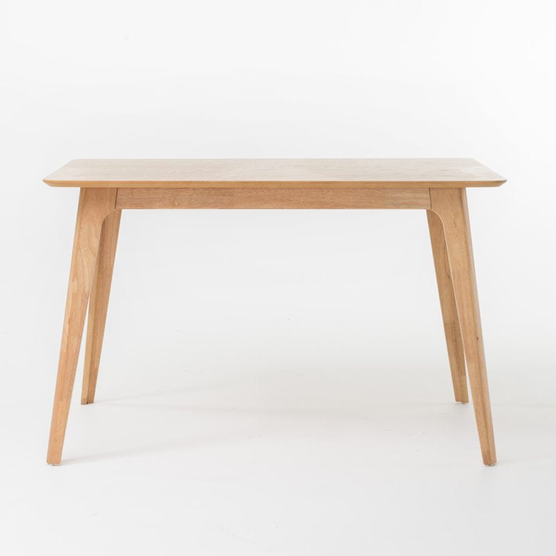 Mid-Century Modern 5 Piece Dining Set - Dark Gray & Natural Oak