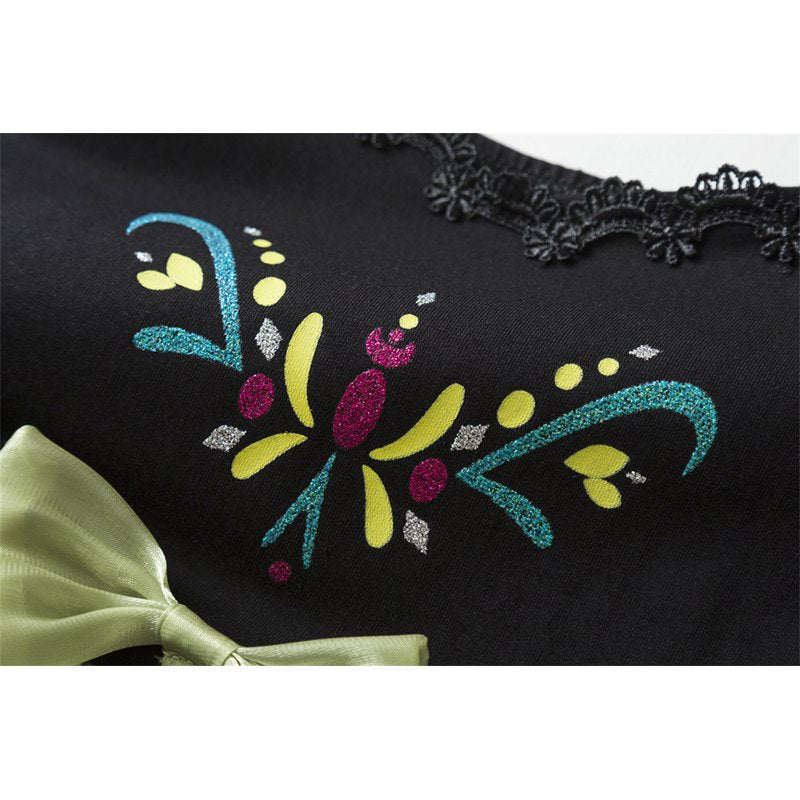 Flutter Sleeve Green Baby Girl Princess Dress & Headband Set 6-24 Months