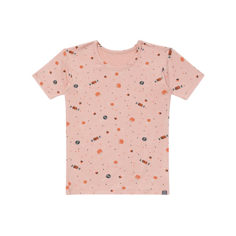 Halloween Pajama Set for Kids - Short Sleeve 2-Piece Nightwear, Size 8 Rose