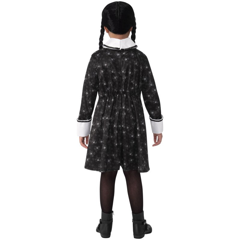 Kids Wednesday Addams Classic Costume M - Girls Halloween Dress Up