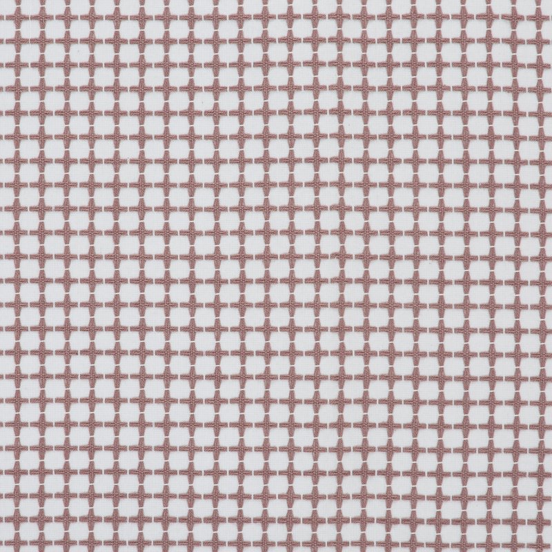 Pink Grid Table Runner - 14" x 90" Cotton Rich Design