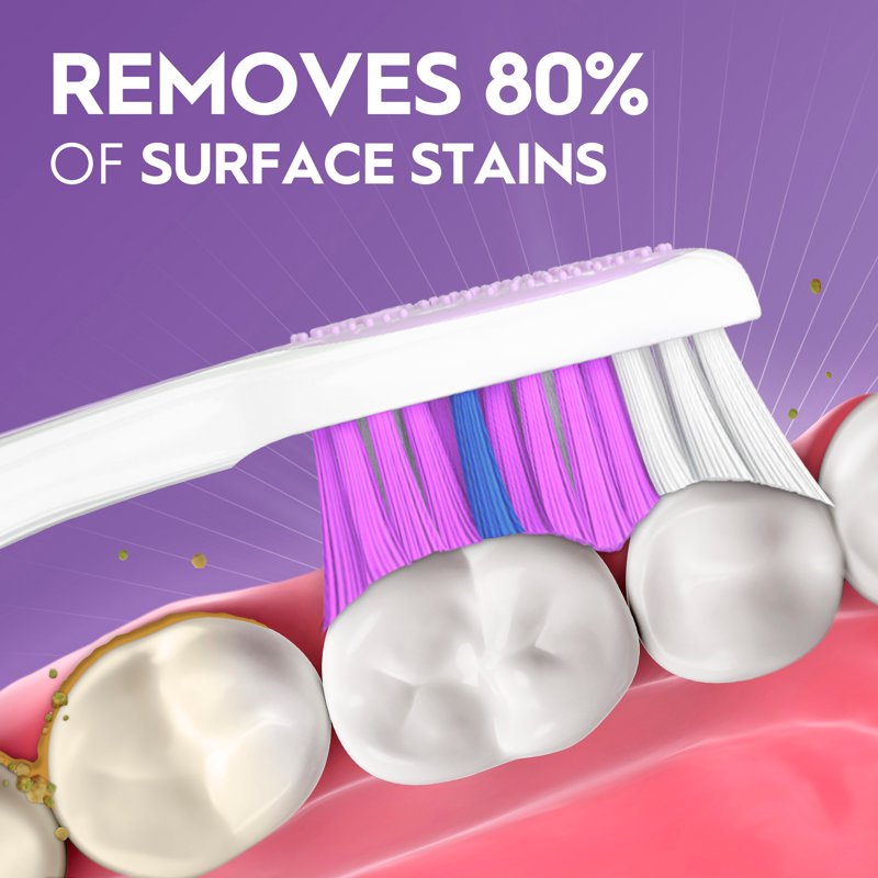 Advanced Whitening Manual Toothbrush - Soft Bristles, 4 Pack