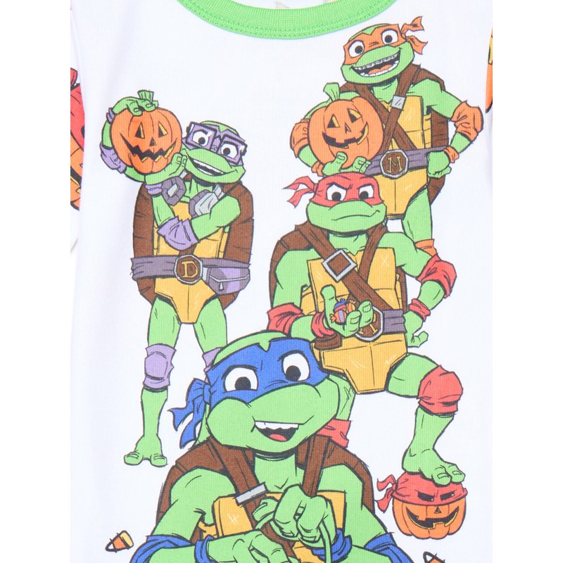 Teenage Mutant Ninja Turtles Boys Halloween Pajama Top & Pants Set - White, Size 8
