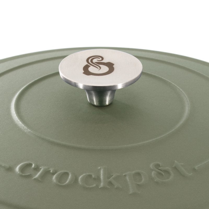 7 Quart Enameled Cast Iron Dutch Oven - Matte Green