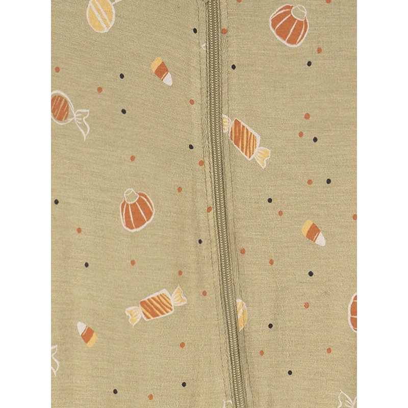 Olive Gray Trick Or Treat Baby Pajama Footed Sleep 'N Play - 6-9 Months
