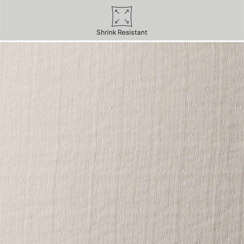 Full/Queen Crinkled Gauze Comforter Set - All-Season, 3-Piece, Cream - Variation of THIS listing
