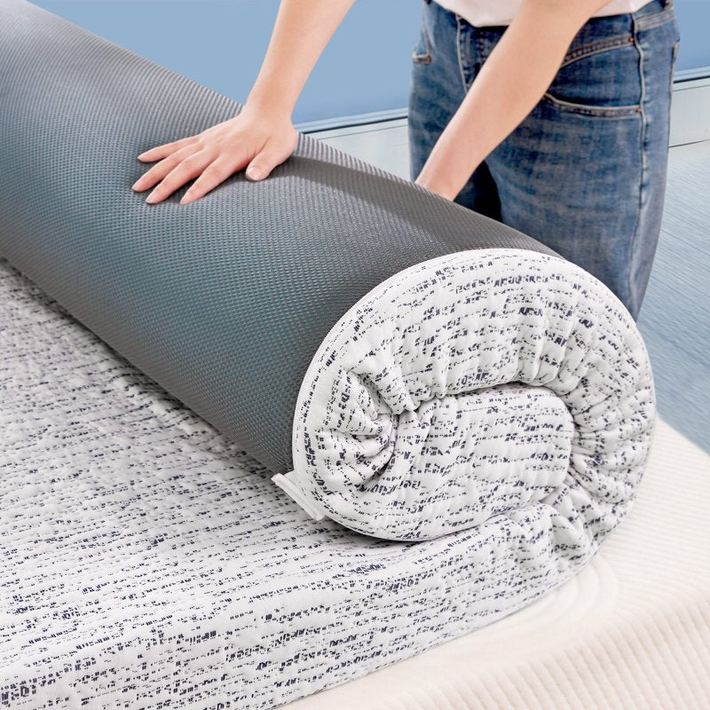 King Gel Infused Memory Foam Mattress Topper with Cooling Cover - 2 Inch