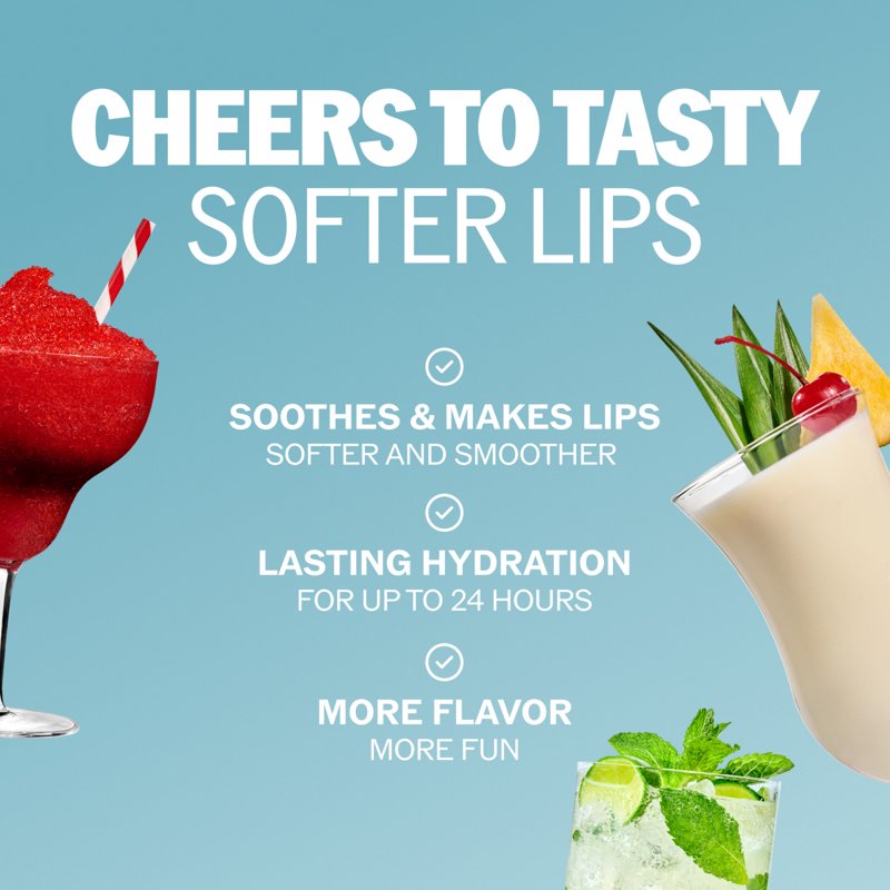 Mocktails Flavored Lip Balm Variety Pack - 3-Pack Moisturizing Lip Care