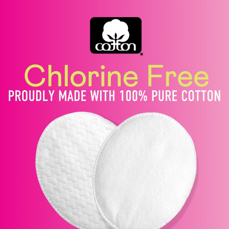 Premium Cotton Facial Ovals - Soft Dual-Sided Skincare Pads, 50 Count