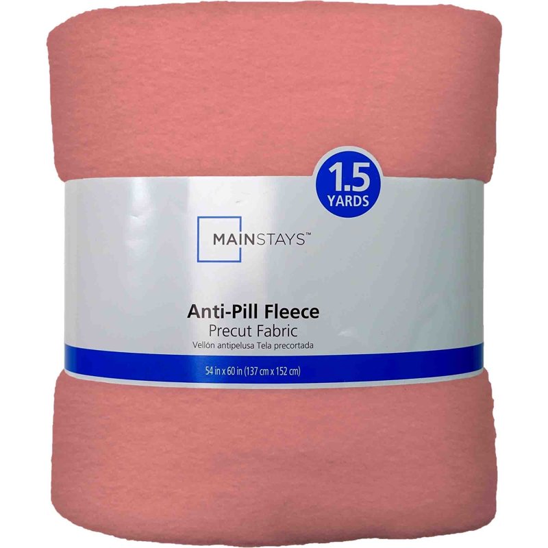 Coral Anti-Pill Fleece Fabric 1.5 Yards for Sewing & Craft Projects - 2 Pack