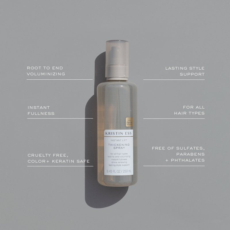 Volumizing Hair Thickening Spray for Instant Fullness and Style Support