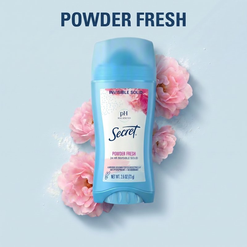 Invisible Solid Antiperspirant Deodorant Stick - Powder Fresh, 2.6oz