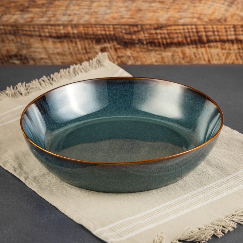Ceramic Round Serve Bowl - Matthew Collection, 2 Pack