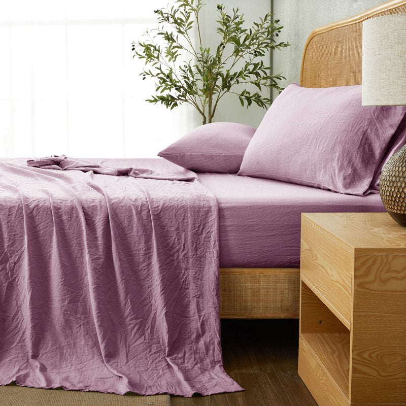Microfiber Pillowcase Set - Lilac Bloom King, 2 Piece, Ultra Soft & Breathable