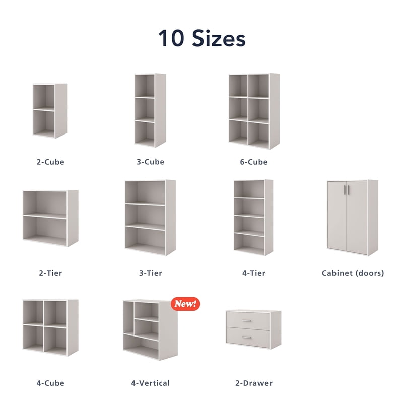 Stackable 6-Cube Wood Bookcase - Versatile Storage Solution