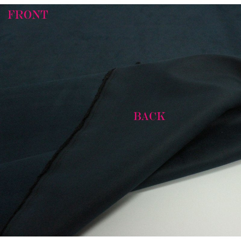 Navy Microsuede Fabric by the Yard - Soft Faux Suede Upholstery & Apparel Material - 58" Wide - Variation of Navy