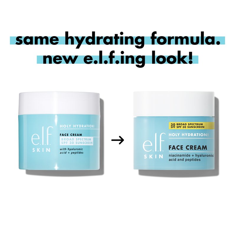 Hydrating Face Cream with SPF 30 - Lightweight & Non-Greasy