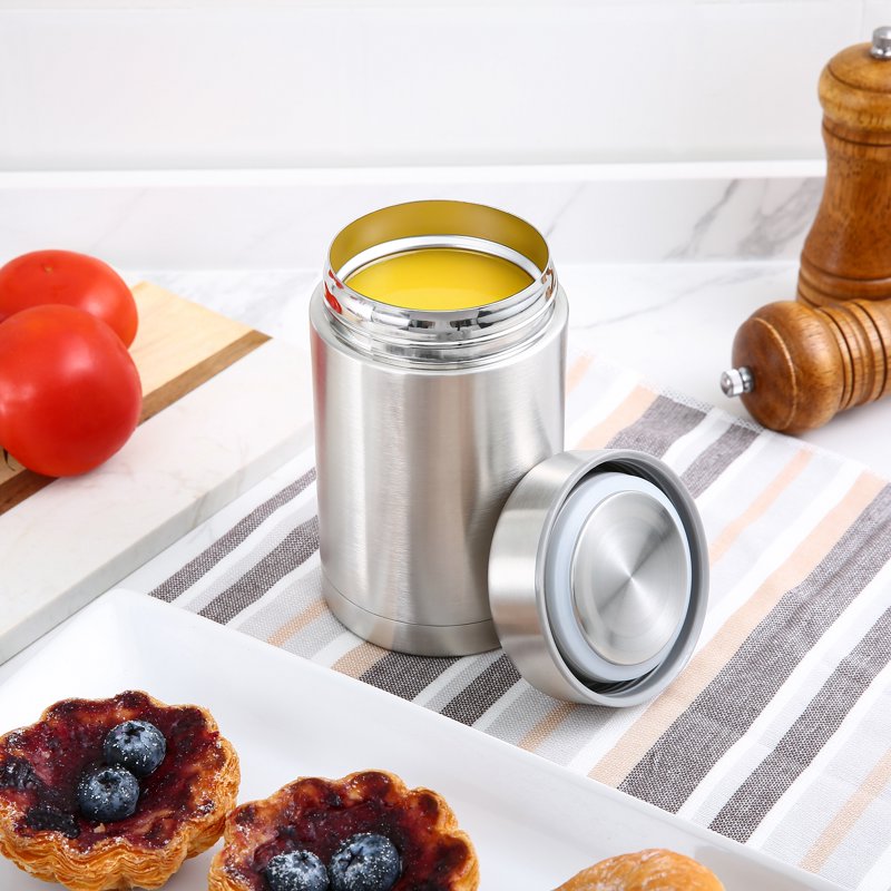 16 oz Stainless Steel Food Jar - Double Wall Insulated