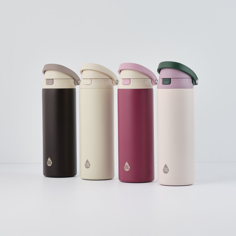 Stainless Steel 2-in-1 Straw & Chug Water Bottle - Blush 24oz