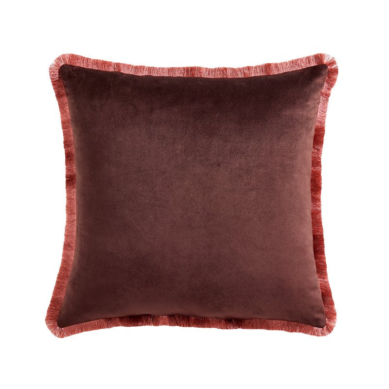 Pink Blush Floral Velvet Decorative Pillow 20x20 Inches - Home Decor Collection