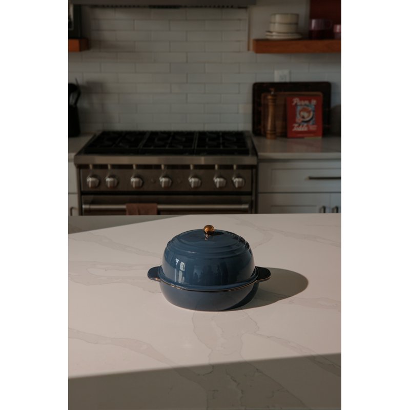 Ceramic Bread Oven - Atlantic Blue | Durable & Elegant Design