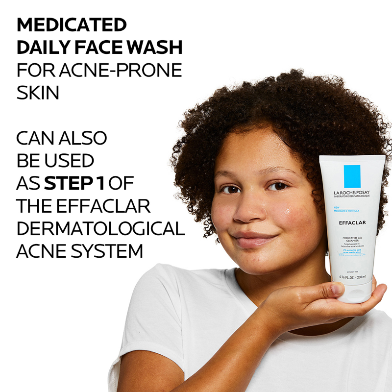 Medicated Salicylic Acid Acne Face Wash for Oily Skin, 6.76 fl oz