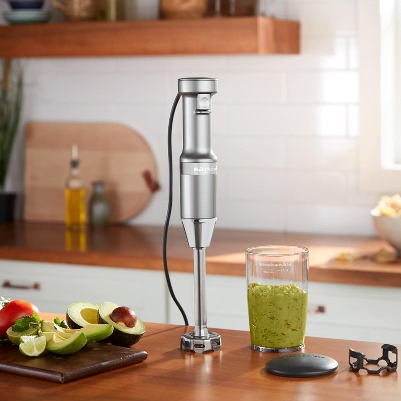 Variable Speed Corded Hand Blender with Blending Jar - Contour Silver
