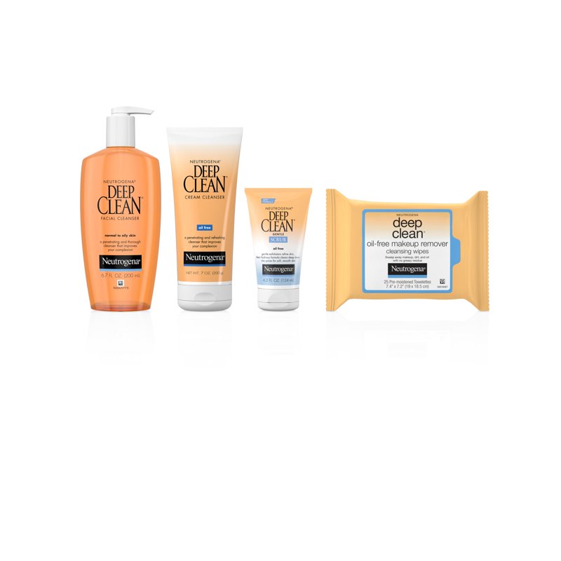 Deep Clean Gentle Facial Scrub, Oil-Free Exfoliating Face Wash, 4.2 oz