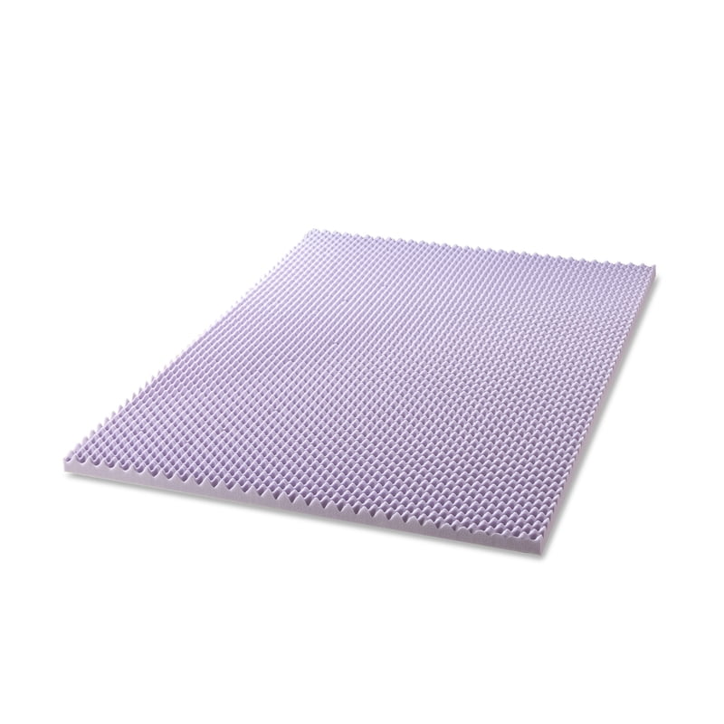 2-Inch Egg Crate Lavender Memory Foam Mattress Topper - Full Size