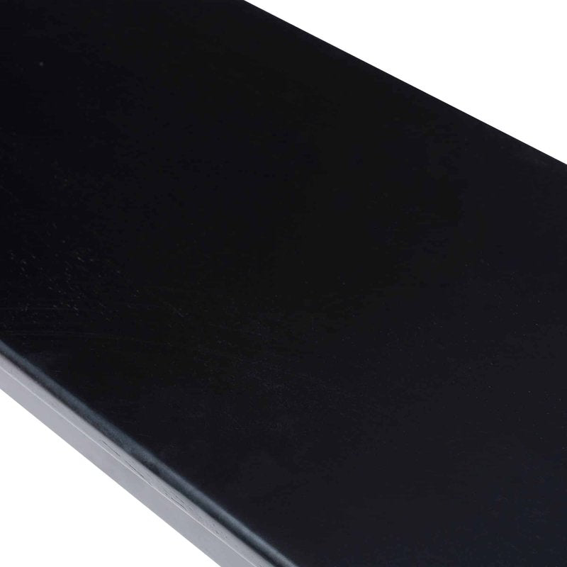 Shaker Dining Bench - Black Rubberwood, Backless Design