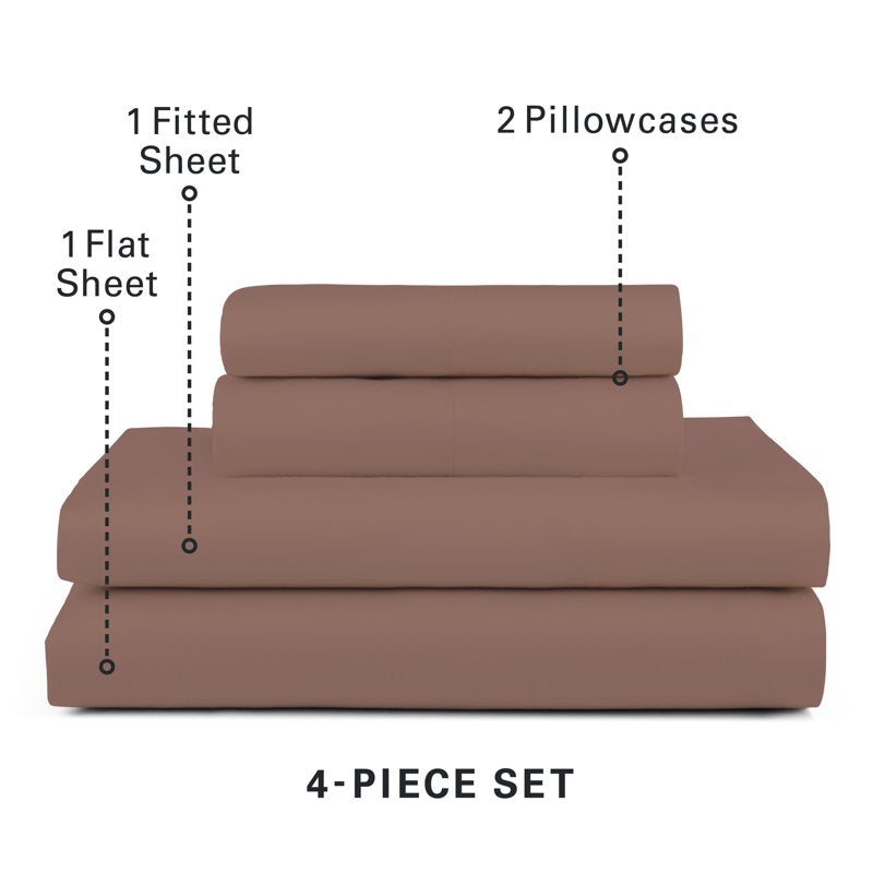 King Sheet Set with TENCEL Lyocell Satin 320 Thread Count Cooling Bedding