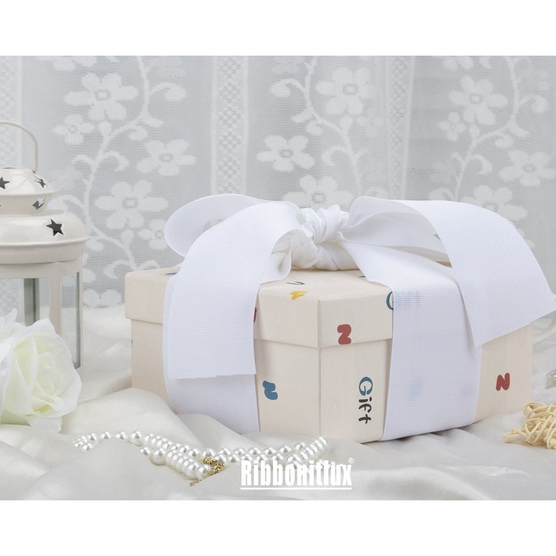 Grosgrain Ribbon 2 Inch x 25 Yards - White Premium Craft Ribbon for Hair Bows & Gift Wrapping - Variation of THIS listing