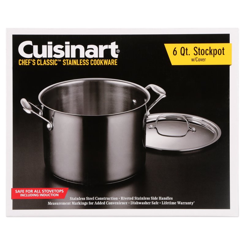 6 Qt. Stainless Steel Sauce Pot with Lid - Induction Compatible