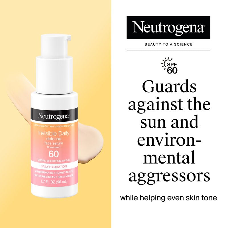 Invisible Daily Defense Face Serum Sunscreen SPF 60 - 2 Pack
