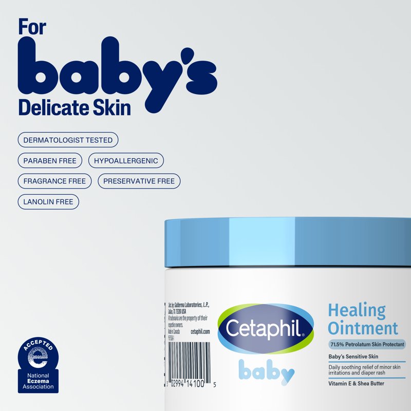 Baby Healing Ointment for Sensitive Skin - 12 oz Shea Butter & Vitamin E