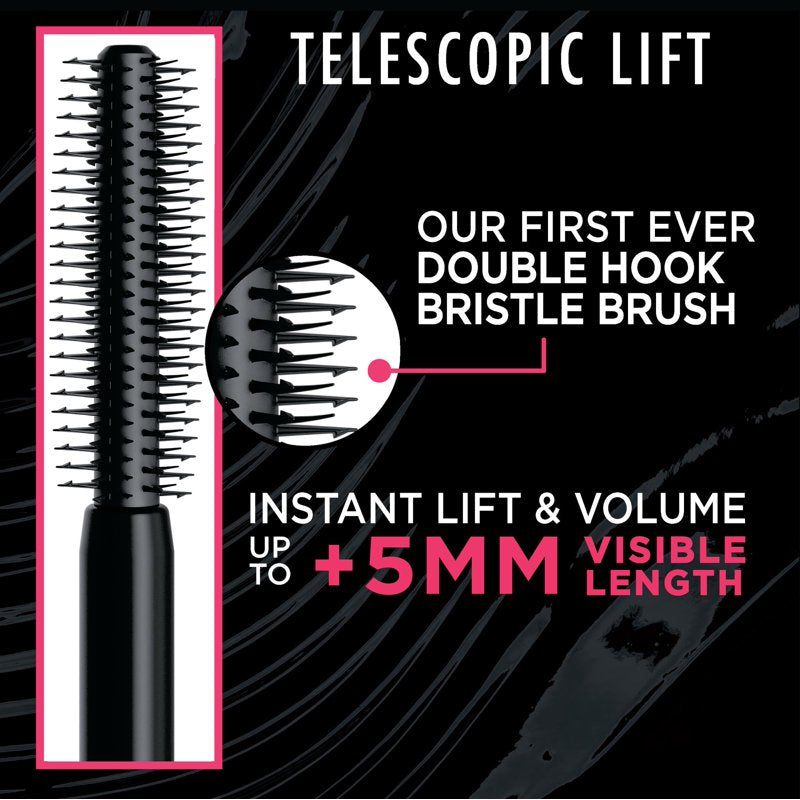 Telescopic Lift Washable Mascara - Instant Lash Volume and Length