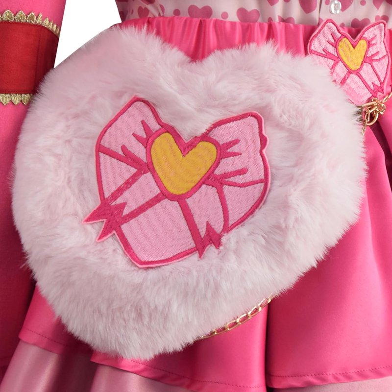 Women's Pink Wonderland Cosplay Costume Set - Large 5-Piece Outfit for Halloween & Parties