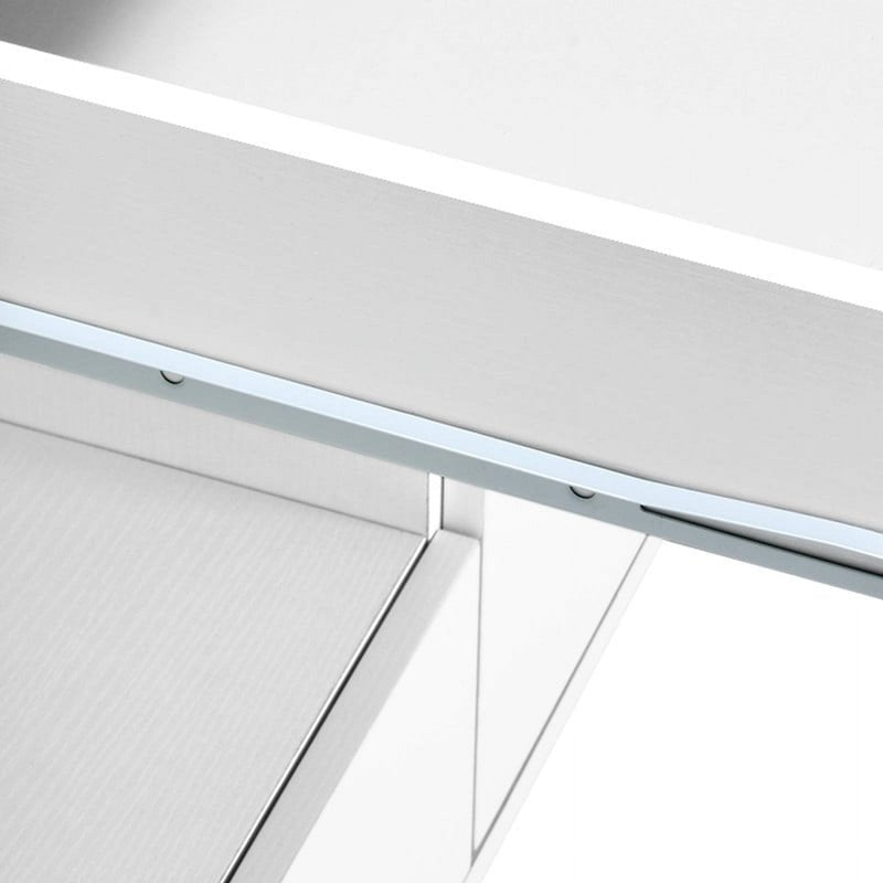 Modern Sideboard Buffet Cabinet with Wine Glass Holder - White