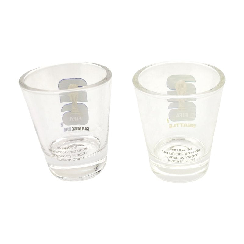 FIFA World Cup 2026 Shot Glass Set - USA/Seattle - 2 Pieces