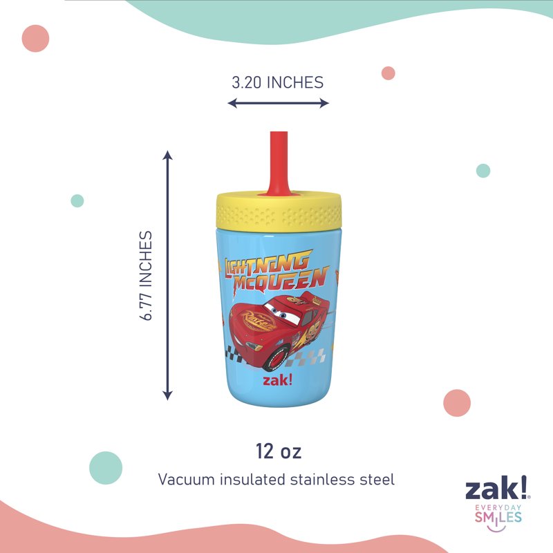 12oz Kincaid Tumbler with Silicone Spout - Cars Design