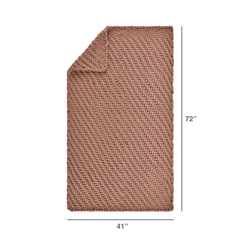 Allswell Weighted Knit Throw - Gray Shark, 12 lbs, Cozy Calming Blanket - Variation of 12 lbs Savannah Taupe