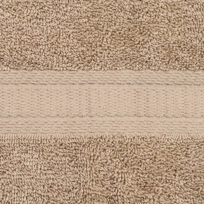Beige 10-Piece Cotton Bath Towel Set - Soft, Absorbent, Includes Towels & Washcloths