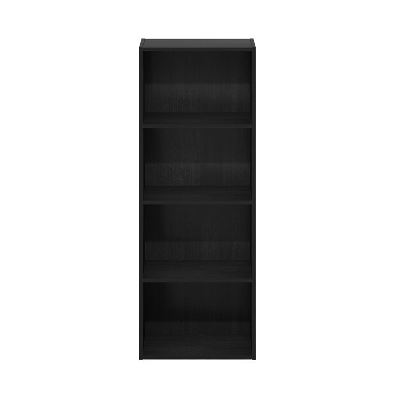 4-Tier Open Shelf Bookcase in Blackwood - Versatile Storage Solution