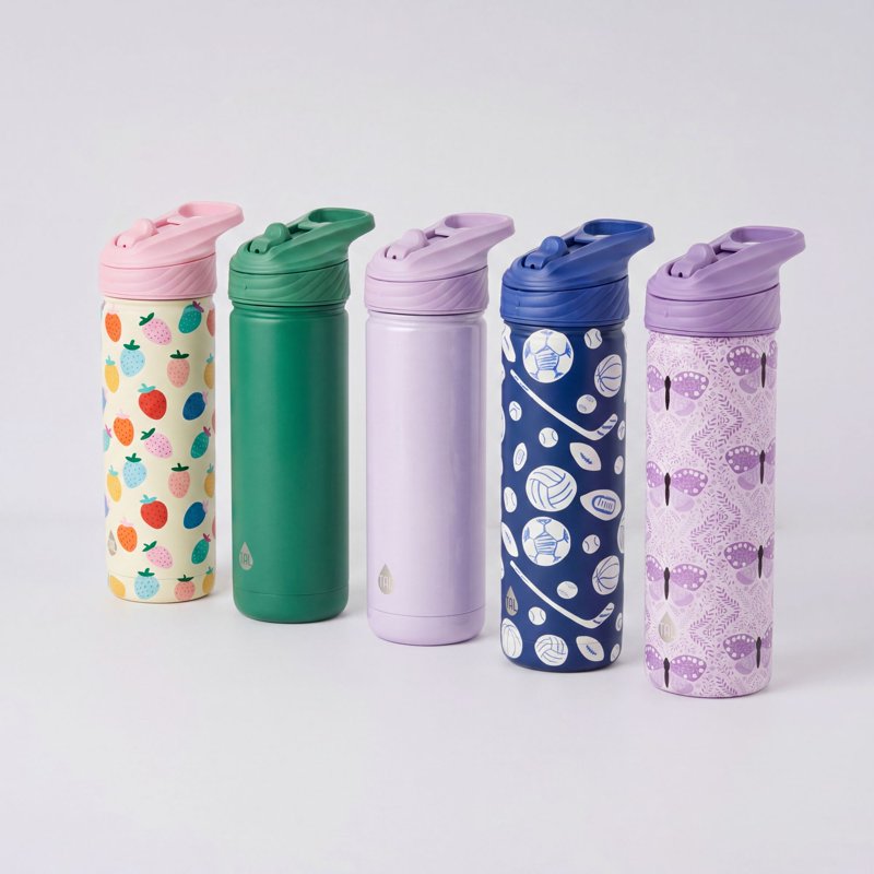 26oz Stainless Steel Ranger Water Bottle with Easy Sip Straw - Butterfly